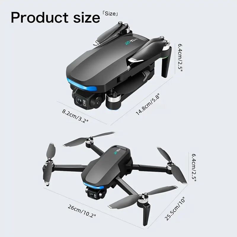 LSRC S-X1 Drone with Dual 1080P HD Cameras, 3-Axis Gimbal, Long Flight Time up to 30 Min, Lightweight FPV Drone with Large Remote Screen - Image 2