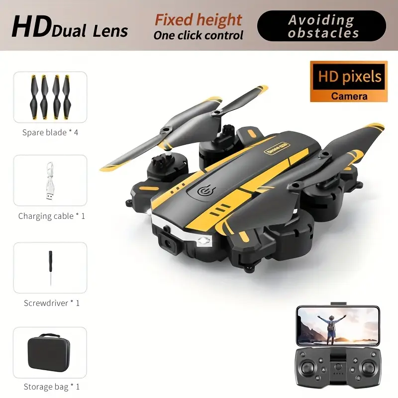 T6 Aerial Drone with Dual HD Cameras, One-Key Takeoff & Landing, 540° Obstacle Avoidance, WiFi FPV, Gesture Control, Gravity Sensing, Foldable Quadcopter for Beginners & Enthusiasts - Image 6