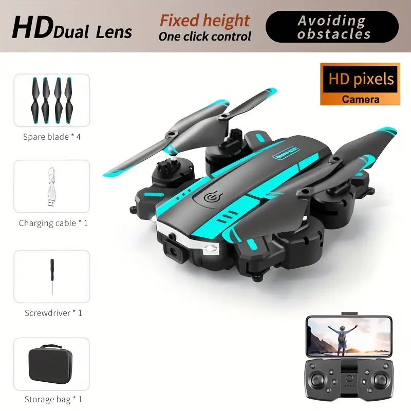 T6 Aerial Drone with Dual HD Cameras, One-Key Takeoff & Landing, 540° Obstacle Avoidance, WiFi FPV, Gesture Control, Gravity Sensing, Foldable Quadcopter for Beginners & Enthusiasts - Image 7